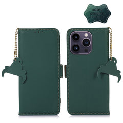 Estuche para teléfono de cuero RFID magnétic...