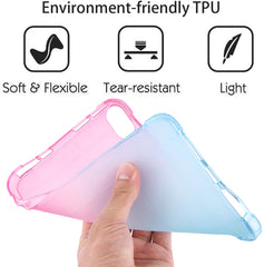 Funda de tableta de TPU con degradado cuadra...