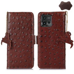 Estuche para teléfono RFID de cuero genuino ...