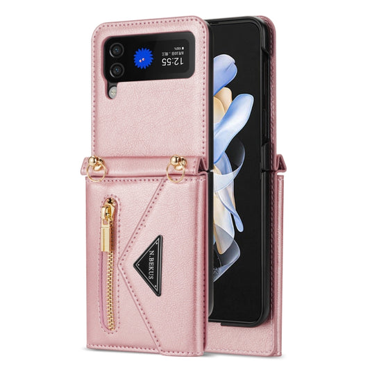 N.BEKUS Estuche de cuero para teléfono plega...