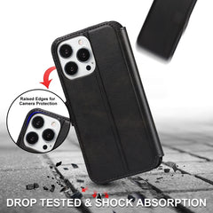Funda de teléfono de cuero PU + TPU a prueba...