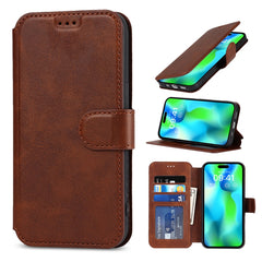 Funda de teléfono de cuero PU + TPU a prueba...