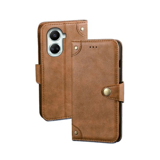 idewei Funda de cuero con textura retro para...
