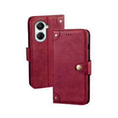 idewei Funda de cuero con textura retro para...