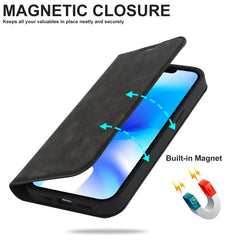 Caja de teléfono de cuero Magsafe de carga i...