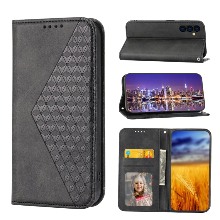 Estuche para teléfono de cuero magnético con...