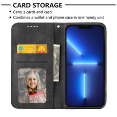Estuche para teléfono de cuero magnético con...