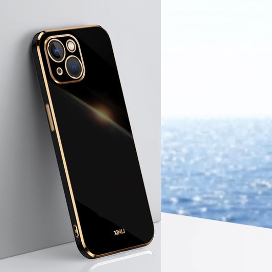 XINLI Straight 6D Plating Gold Edge TPU Estu...
