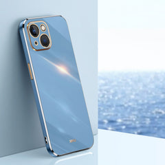 XINLI Straight 6D Plating Gold Edge TPU Estu...