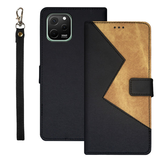 Estuche para teléfono de cuero empalmado de ...
