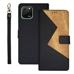 Estuche para teléfono de cuero empalmado de ...