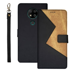 Estuche para teléfono de cuero empalmado de ...