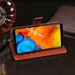 idewei Funda de cuero con textura Crazy Hors...