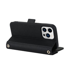 Estuche para teléfono de cuero con cordón de...