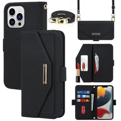 Estuche para teléfono de cuero con cordón de...