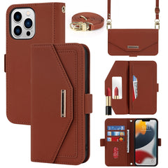 Estuche para teléfono de cuero con cordón de...