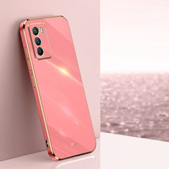 XINLI Straight 6D Plating Gold Edge TPU Fund...