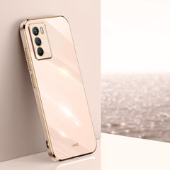 XINLI Straight 6D Plating Gold Edge TPU Fund...