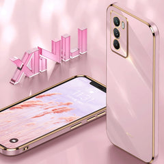 XINLI Straight 6D Plating Gold Edge TPU Fund...
