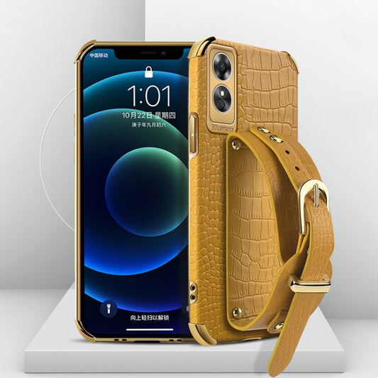 Estuche de cuero con patrón de cocodrilo de ...