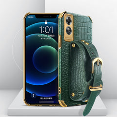 Estuche de cuero con patrón de cocodrilo de ...