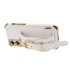 Estuche de cuero con patrón de cocodrilo de ...