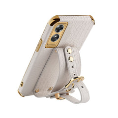Estuche de cuero con patrón de cocodrilo de ...