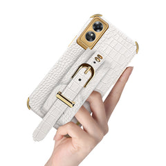 Estuche de cuero con patrón de cocodrilo de ...