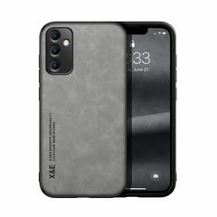 Estuche para teléfono con respaldo de cuero ...