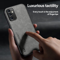 Estuche para teléfono con respaldo de cuero ...