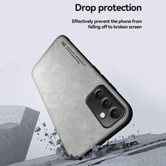 Estuche para teléfono con respaldo de cuero ...