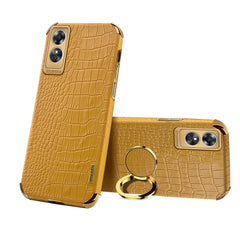 Estuche para teléfono con textura de cocodri...