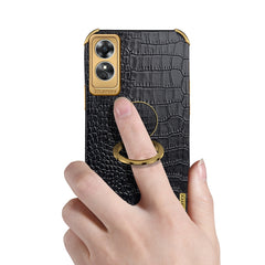 Estuche para teléfono con textura de cocodri...
