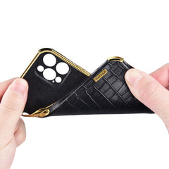 Estuche para teléfono con textura de cocodri...