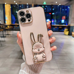 Estuche para teléfono con soporte de conejo ...
