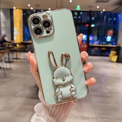 Estuche para teléfono con soporte de conejo ...
