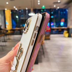 Estuche para teléfono con soporte de conejo ...