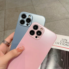 Estuche de teléfono de vidrio templado esmer...