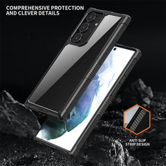 iPAKY Transparente PC + TPU Funda para teléf...