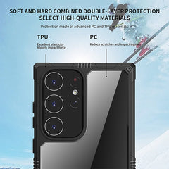 iPAKY Transparente PC + TPU Funda para teléf...