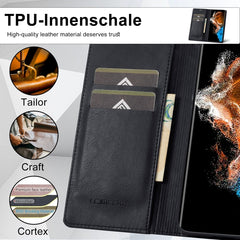 LC.IMEEKE RFID Funda de cuero antirrobo para...