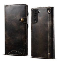 Estuche para teléfono de cuero con botones m...