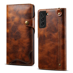 Estuche para teléfono de cuero con botones m...