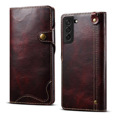 Estuche para teléfono de cuero con botones m...