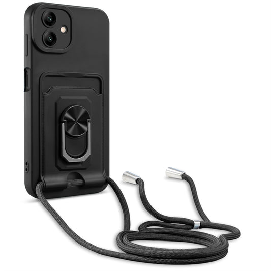 Ring Kickstand Card Wallet TPU Funda para te...