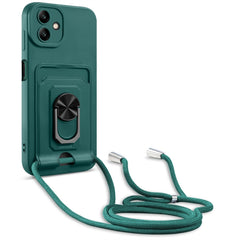 Ring Kickstand Card Wallet TPU Funda para te...