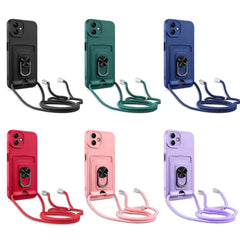 Ring Kickstand Card Wallet TPU Funda para te...