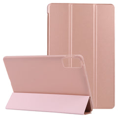 Estuche de cuero para tableta con tres plieg...