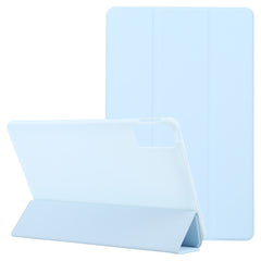 Estuche de cuero para tableta con tres plieg...