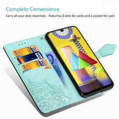 Patrón de mandala en relieve PC + TPU Funda ...